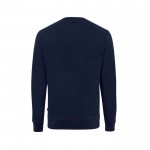 Sweatshirt  aus Öko-Baumwolle 340 g/m2 Iqoniq Zion farbe marineblau zweite Ansicht