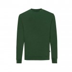Sweatshirt  aus Öko-Baumwolle 340 g/m2 Iqoniq Zion farbe dunkelgrün