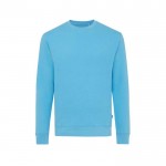 Sweatshirt  aus Öko-Baumwolle 340 g/m2 Iqoniq Zion farbe cyan-blau