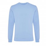 Sweatshirt  aus Öko-Baumwolle 340 g/m2 Iqoniq Zion farbe pastellblau