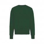 Sweatshirt Oversize aus Öko-Baumwolle 340 g/m2 Iqoniq Kruger farbe dunkelgrün