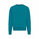 Sweatshirt Oversize aus Öko-Baumwolle 340 g/m2 Iqoniq Kruger farbe türkis