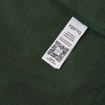 Hoodie aus organischer Baumwolle 340 g/m2 Iqoniq Jasper farbe dunkelgrün fünfte Ansicht