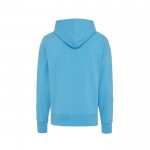 Sweatshirt aus Öko-Baumwolle 340 g/m2 Iqoniq Yoho farbe cyan-blau zweite Ansicht