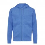 Sweatshirt aus Öko-Baumwolle 340 g/m2 Iqoniq Abisco farbe blau mamoriert