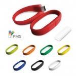 USB-Armbänder aus Silikon in vielen Farben mit Logo 