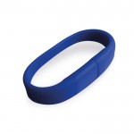 USB-Armband aus Silikon, Farbe blau