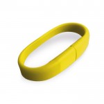 USB-Armband aus Silikon, Farbe gelb