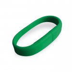 USB-Armband aus Silikon, Farbe grün