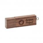 Gravierter USB-Stick aus Holz, Geschwindigkeit 3.0 mit Logo
