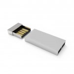 Minimalistischer USB-Stick farbig Farbe mattsilber Ansicht mit Druckbereich