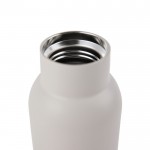 Flasche aus recyceltem Edelstahl mit Holzdeckel, 580 ml farbe grau zweite Ansicht