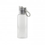 Flasche aus RPET für Kaltgetränke mit Tragegriff, 600 ml farbe transparent