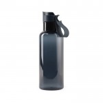 Flasche aus RPET für Kaltgetränke mit Tragegriff, 600 ml farbe blau