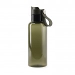 Flasche aus RPET für Kaltgetränke mit Tragegriff, 600 ml farbe grün