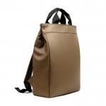 Exklusiver Mehrzweck-Rucksack aus Kunstleder mit PC-Tasche farbe braun