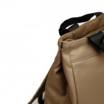 Exklusiver Mehrzweck-Rucksack aus Kunstleder mit PC-Tasche farbe braun vierte Ansicht
