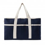 Strandtasche aus recycelter Baumwolle, 500 g/m2 farbe marineblau