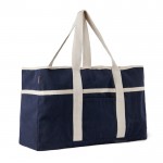 Strandtasche aus recycelter Baumwolle, 500 g/m2 farbe marineblau dritte Ansicht