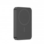 Externer Akku mit Magnet für Mobiltelefon, 10.000 mAh farbe schwarz Ansicht mit Druckbereich