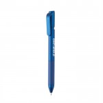 Kugelschreiber mit Dokumental® Tinte in Blau farbe blau Ansicht mit Druckbereich