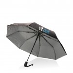 Kleiner, faltbarer Regenschirm in zwei Farben Ansicht mit Druckbereich