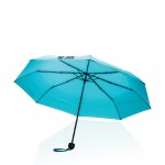 Faltbarer Schirm aus recyceltem Kunststoff Ansicht mit Druckbereich