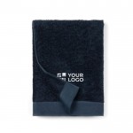 Handtuchset aus Baumwolle und Tencel, 90 x 150 cm mit Logo Farbe Schwarz