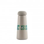 Thermoflasche aus recyceltem Edelstahl in Vulkanform, 450 ml farbe grau Ansicht mit Druckbereich