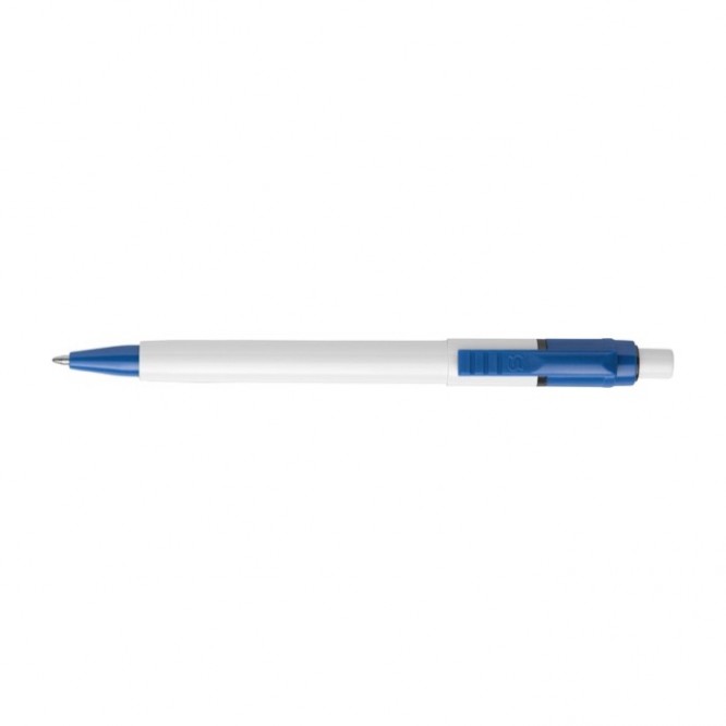 Kugelschreiber mit Clip und farbiger Spitze Farbe Hellblau erste Ansicht