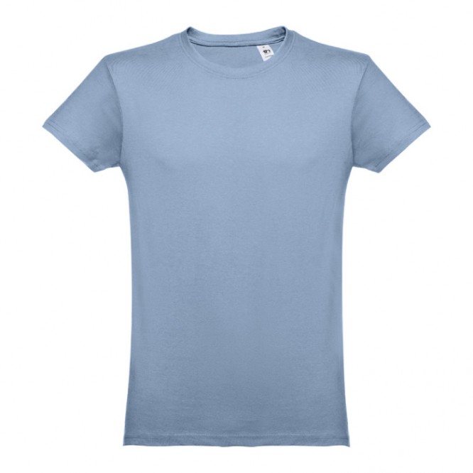 T-Shirts aus 100% Baumwolle bedrucken Farbe hellblau