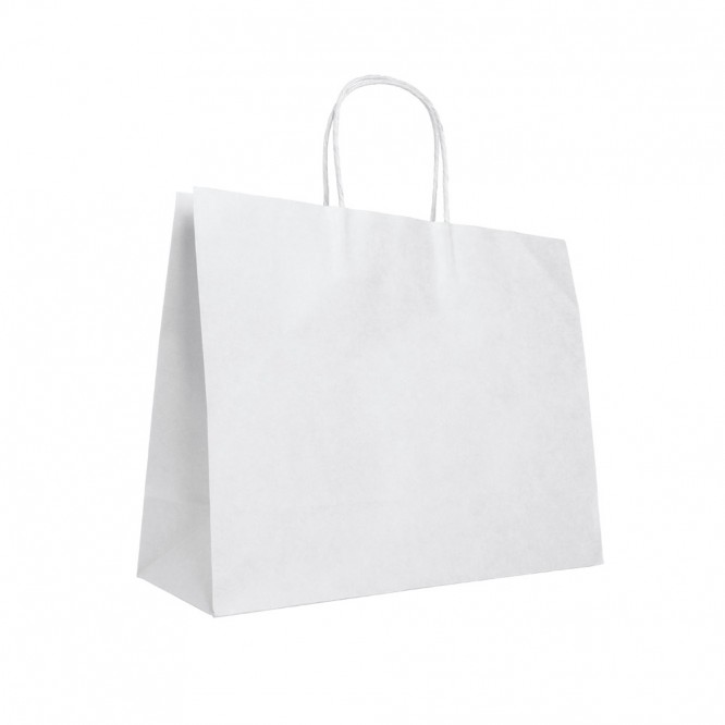 Krafttasche extra groß weiß bedrucken Farbe weiß