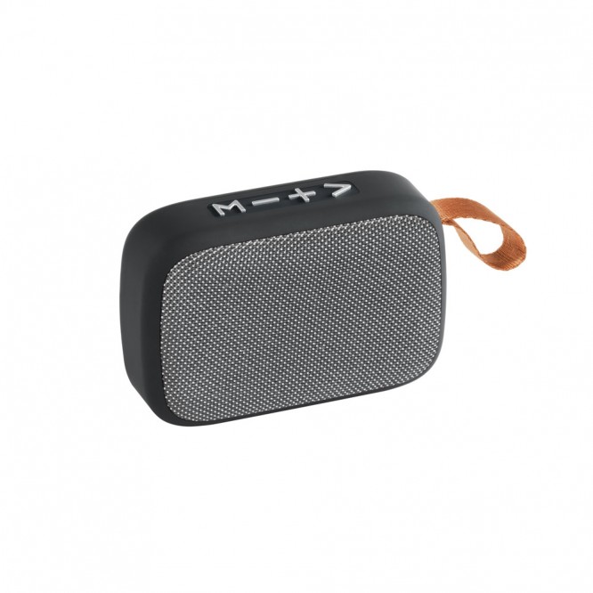 Minimalistischer Bluetooth-Lautsprecher mit Band Farbe grau