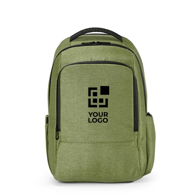 Zweifarbiger Laptop-Rucksack aus recyceltem Nylon, 15,6