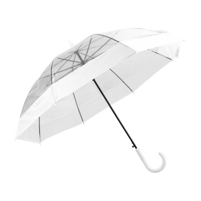 Durchsichtiger Schirm mit farbigen Details