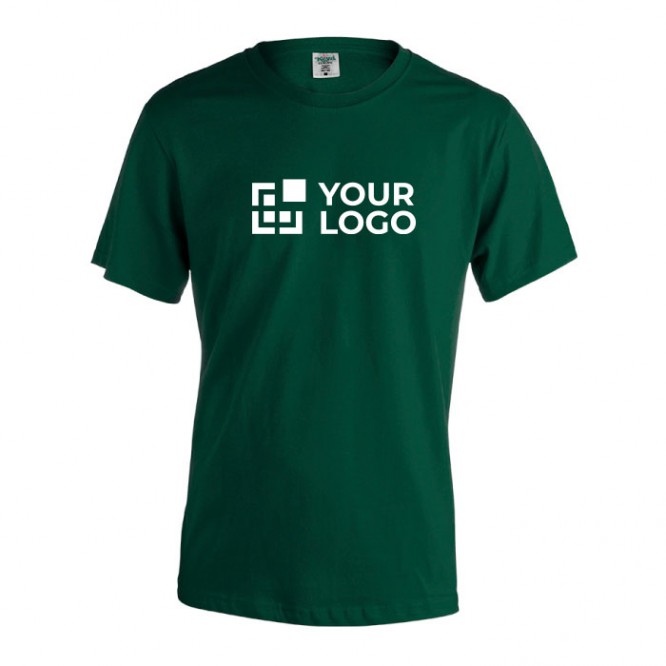 T-Shirt aus gekämmter Baumwolle 150 g/m2 Farbe dunkelgrün Vorderansicht