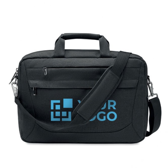 RPET-Laptoptasche mit abnehmbarem und verstellbarem Riemen 15'' 
