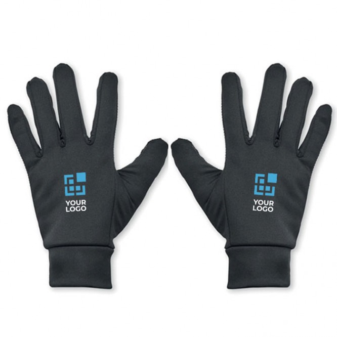 Taktile Handschuhe im sportlichen Look aus Polyester für die Smartphone-Nutzung 