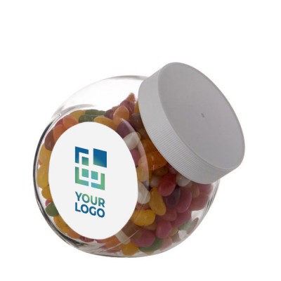 Glas mittlerer Größe mit einer Auswahl an Jelly Beans 900 ml farbe weiß Hauptansicht