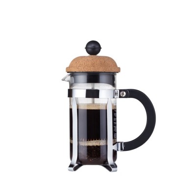 Kaffeekanne zum Pressen aus Borosilikatglas