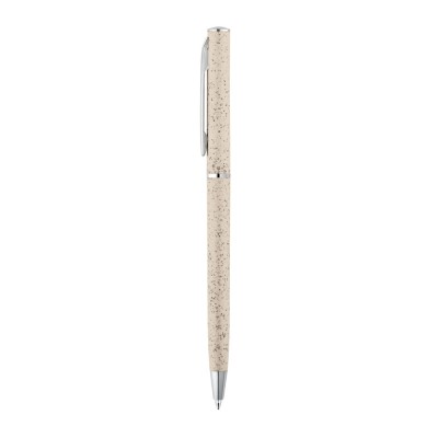 Kugelschreiber aus Weizenstroh mit Clip