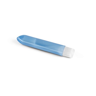 Faltbare Zahnbürste Farbe blau Ansicht mit Druckbereich