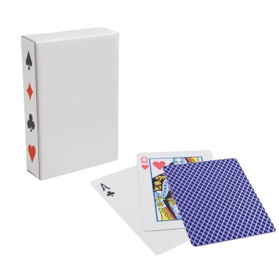 Pokerkarten mit Logo Farbe blau