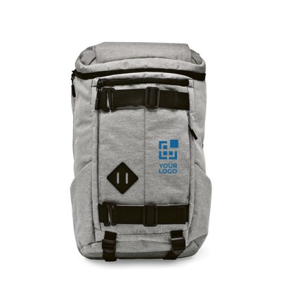 RPET-Rucksack mit versteckten Taschen und vielen Schleifen, 20 L