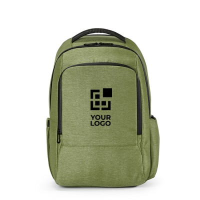 Zweifarbiger Laptop-Rucksack aus recyceltem Nylon, 15,6"