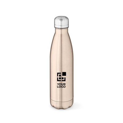 Glänzende Thermoflasche aus recyceltem Edelstahl, 800 ml