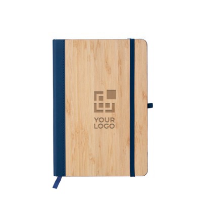 A5-Notizbuch mit Cover aus Bambus und Kunstleder, liniert