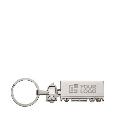 Schlüsselanhänger in Form eines LKW als Werbeartikel