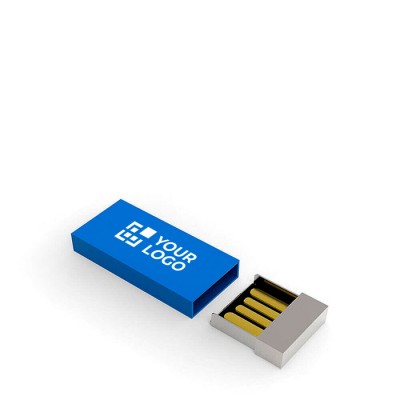 Minimalistischer USB-Stick farbig Ansicht mit Druckbereich