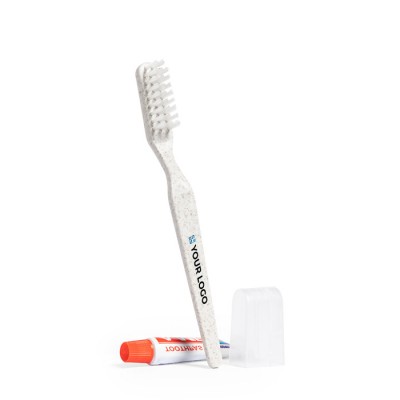 Öko-Zahnbürste mit Zahnpasta bedrucken lassen